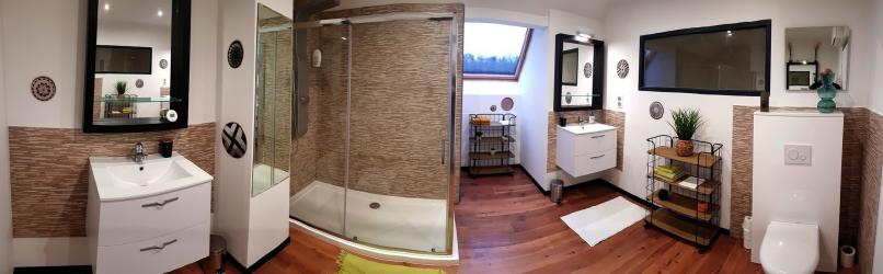 Salle de Bain etage Chambres d'hôtes Paray le monial